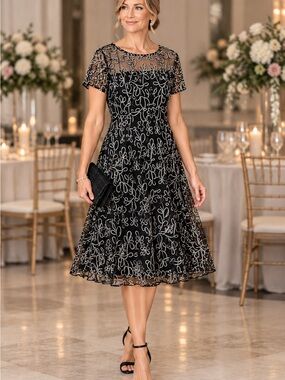 ignite evenings formal dresses | | Ignite Evenings Black Multicolor Shimmery Ombre Popover Midi Dresssize 8nwt Sewing Pattern